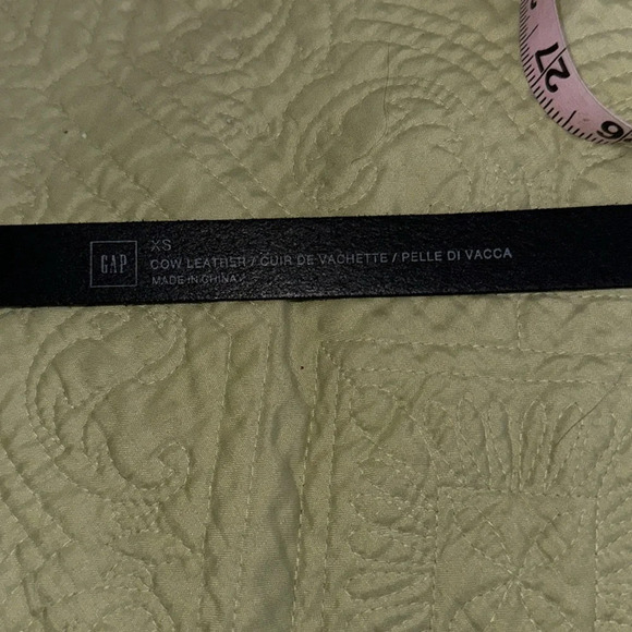 Gap brown genuine leather belt with a silver rectangle buckle xs - Picture 8 of 8